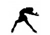 Sticker patinage danse