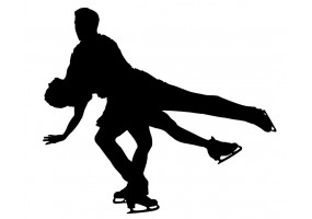 Sticker patinage artistique duo