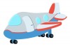 Sticker avion bebe