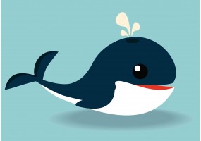 Sticker baleine