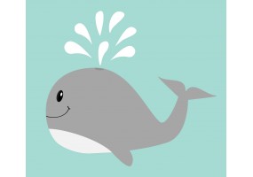 Sticker baleine