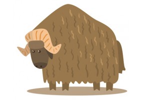 Sticker bison