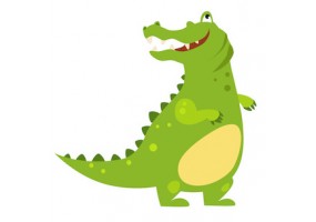 Sticker crocodile