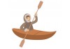 Sticker inuit kayak