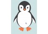 Sticker mural pingouin