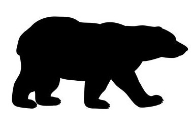 Stickers Deco Ours Noir Silhouette Stickers Deco Ours Noir Silhouette