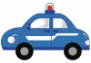 Sticker voiture Police deco bebe