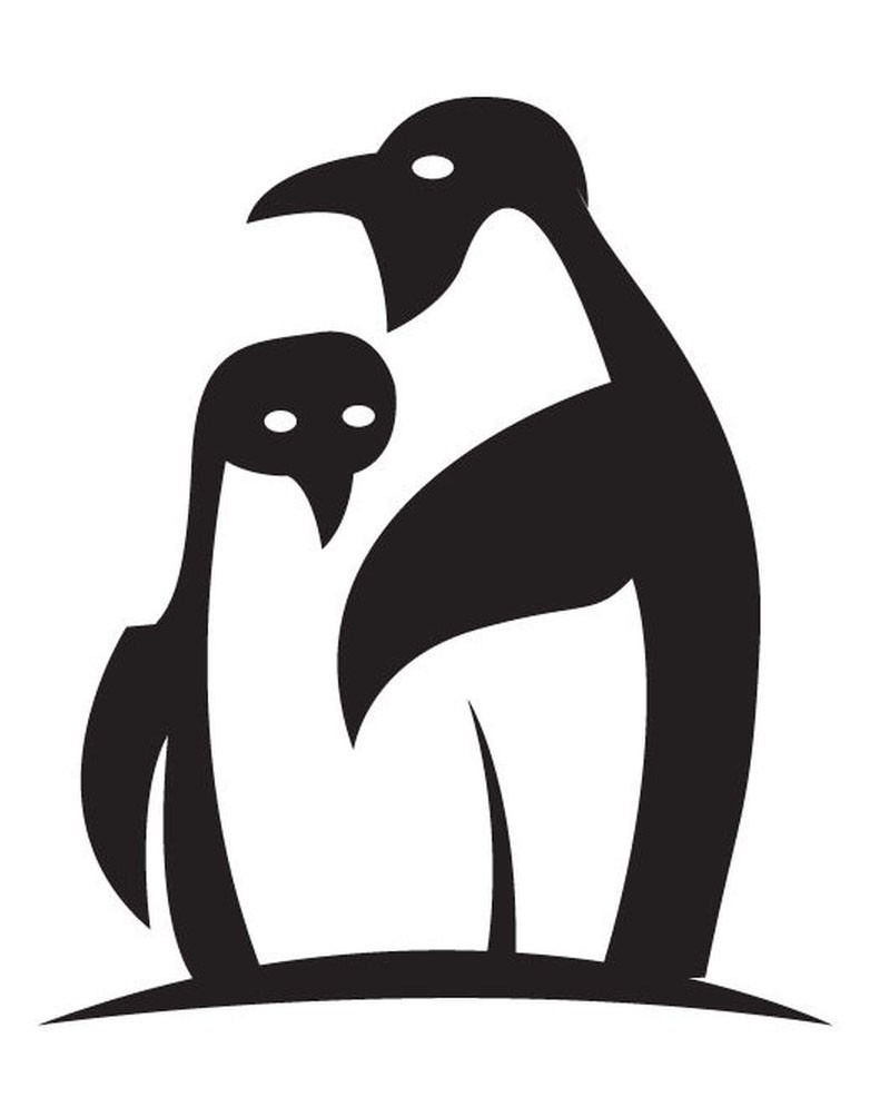 Stickers Deco Pingouin Famille Noir Et Blanc Stickers Deco Pingouin Famille Noir Et Blanc