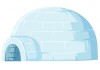 Sticker mural igloo