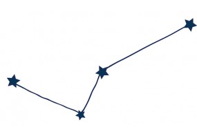 Sticker étoile constellation