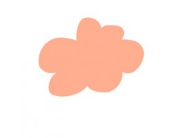 Sticker nuage rose