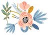 Sticker fleur bouquet