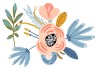 Sticker fleur bouquet