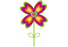 Sticker Fleurs grande floral