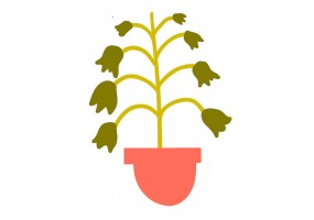 Sticker pot muguet