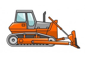 Sticker bulldozer