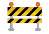Sticker barrière chantier travaux