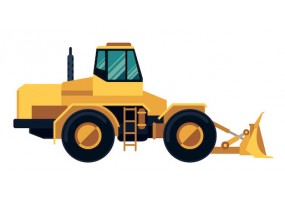 Sticker bulldozer travaux