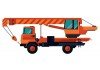 Sticker camion grue orange