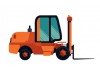 Sticker manitou orange