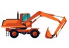 Sticker pelleteuse orange