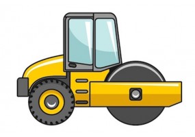 Sticker bulldozer 