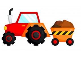 Sticker tracteur remorque