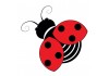 Sticker coccinelle ailes