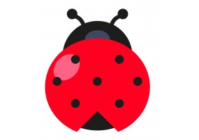 Sticker coccinelle