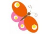 Sticker Papillon Rouge rose