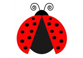 Sticker grosse coccinelle