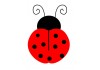 petit Sticker coccinelle