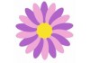 Sticker Fleur Violette