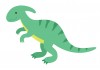 Sticker dinosaure vert