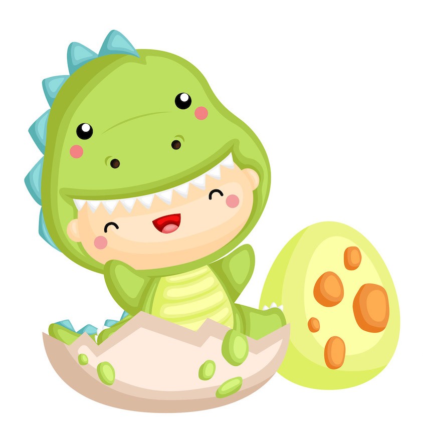 Stickers Deco Bebe Deguisement Dinosaure