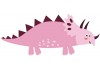 Sticker dino rose stegosaurus