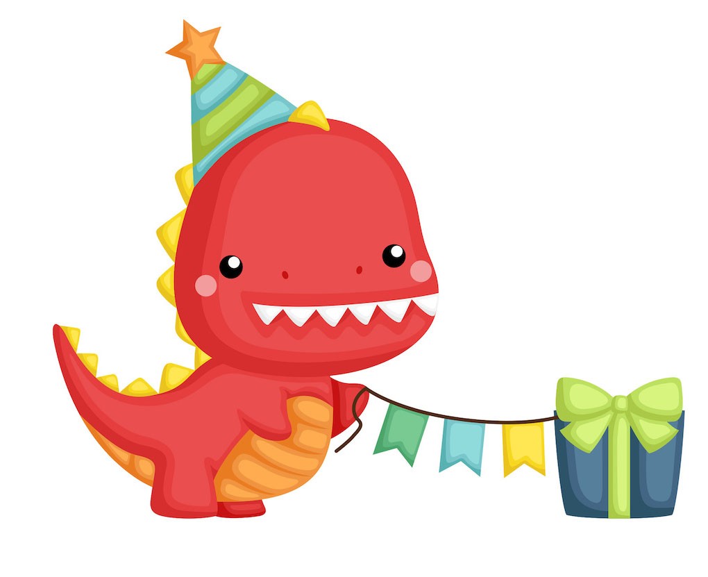 Stickers Deco Dinosaure Rouge Anniversaire Stickers Deco Dinosaure Rouge Anniversaire