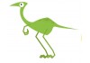 Sticker dinosaure vert