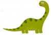 Sticker dino vert