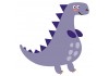 Sticker dino violet