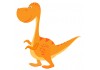 Sticker dinosaure orange