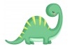 Sticker dinosaure vert