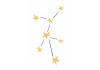 Sticker étoile constellation