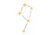 Sticker mural étoile constellation