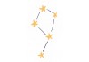 Sticker mural étoile constellation