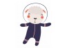 Sticker astronaute animal mouton