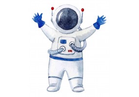 Sticker astronaute