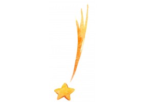 Sticker étoile filante