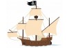 Sticker Enfant bateau pirate