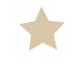 Sticker étoile beige